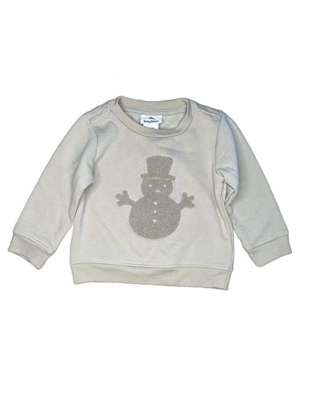 Tommy Bahama 18-24M Snowman Sweatshirt Cream Baby